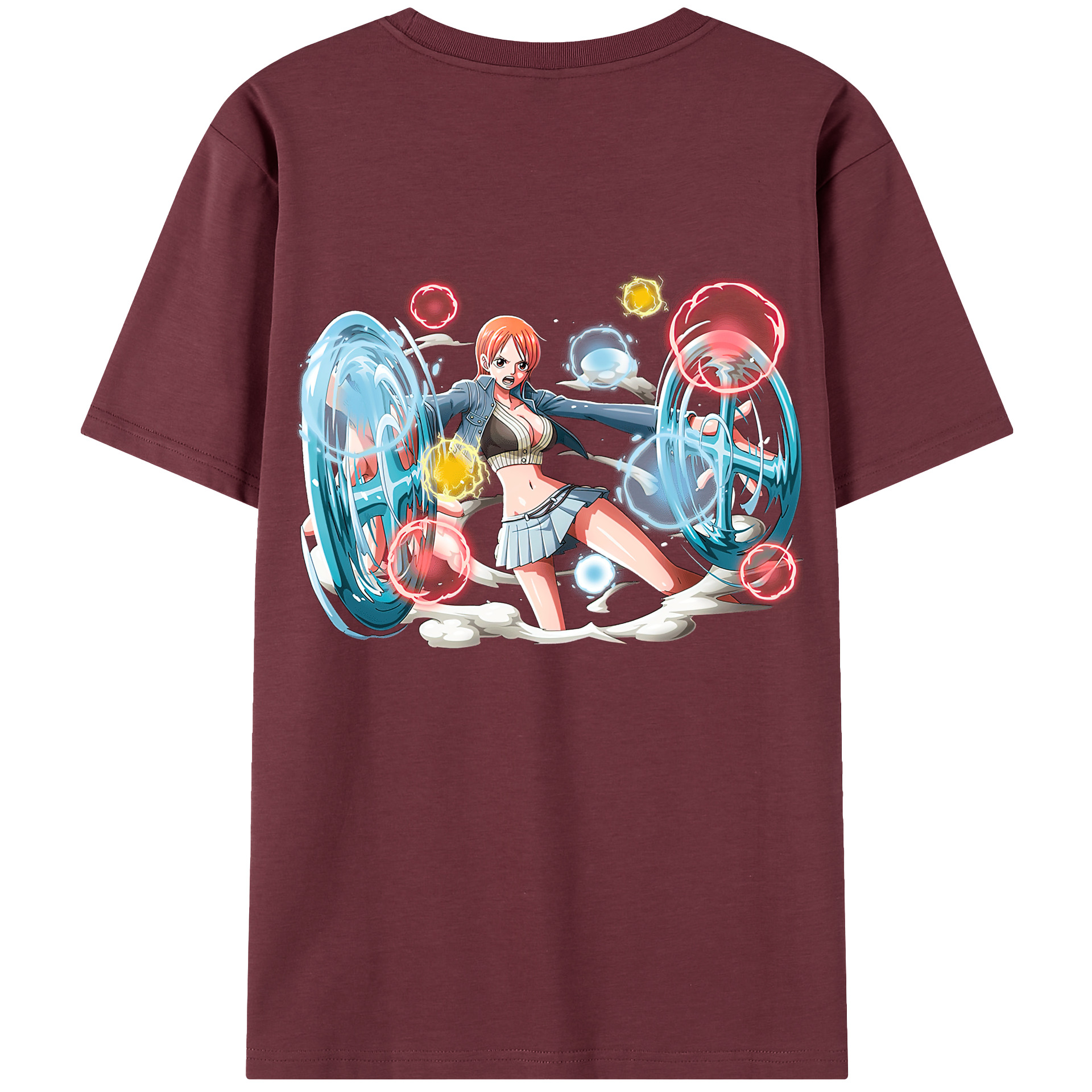 ワンピース ナミ ONE PIECE Nami 綿100％半袖Tシャツ（背面プリント）